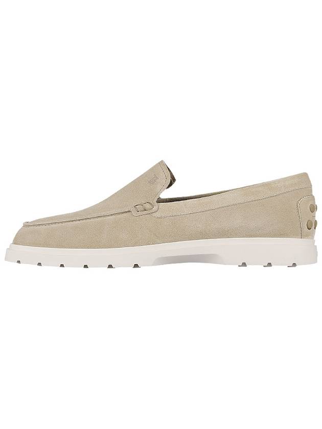 Casual Suede Slipper Loafers Beige - TOD'S - BALAAN 4