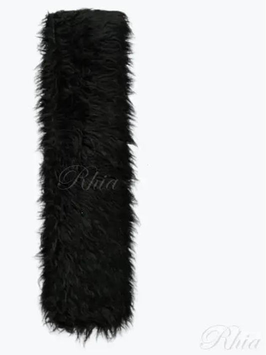 Floss Fake Fur Scarf Black - OUR LEGACY - BALAAN 2