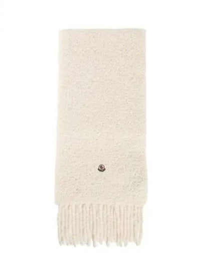 Alpaca Blend Muffler White - MONCLER - BALAAN 2