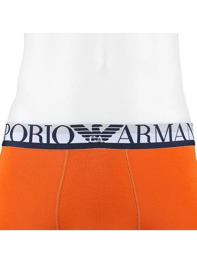Men's Logo Boxer Briefs Orange - EMPORIO ARMANI - 6
