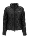 Sora Logo Quilted Short Padding Black - DUVETICA - BALAAN 3