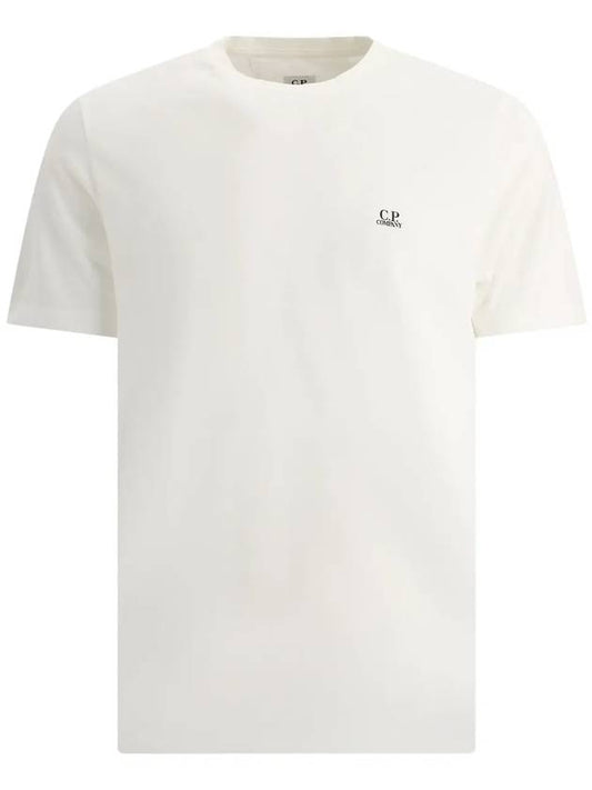 Jersey Small Logo Cotton Short Sleeve T-Shirt White - CP COMPANY - BALAAN 2