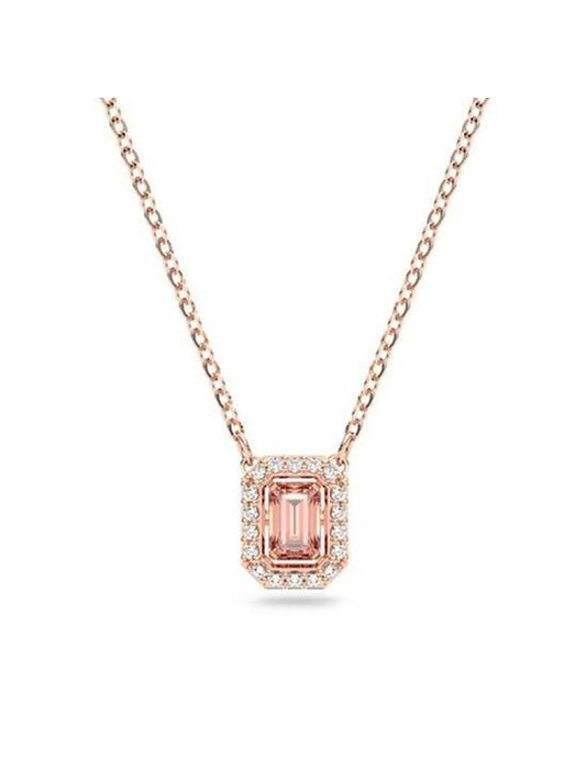 Octagon Square Necklace Pink Gold - SWAROVSKI - BALAAN 1