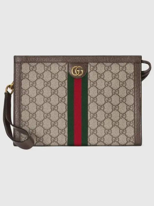 GG Supreme Canvas Ophidia Clutch Bag Beige Ebony - GUCCI - BALAAN 2