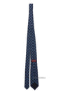 GG Silk Jacquard Tie Blue - GUCCI - BALAAN 3