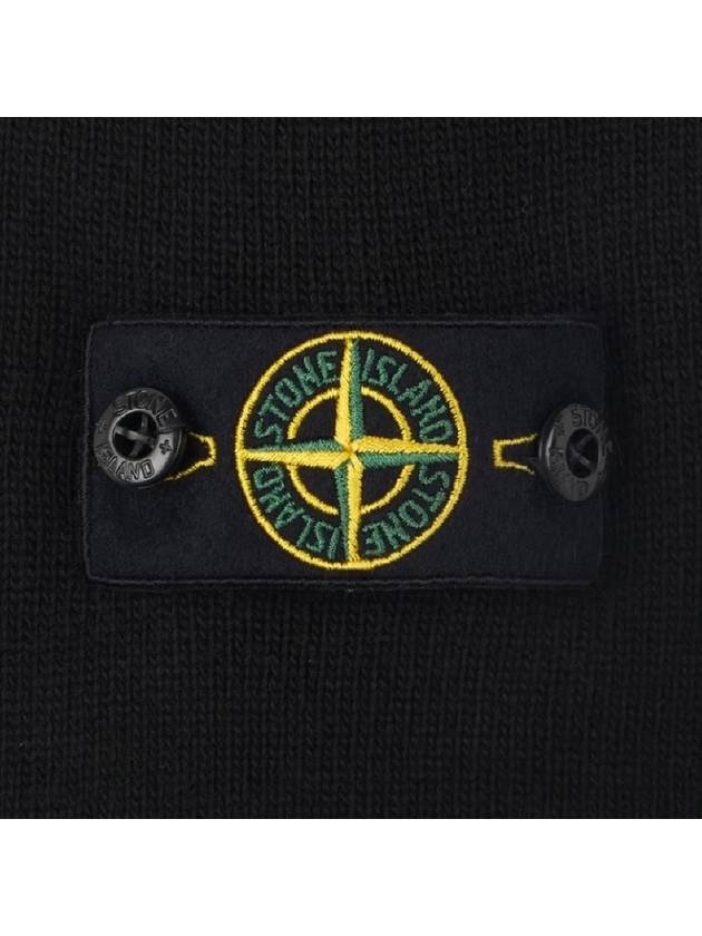 Kids Waffen Logo Knit Top Black 8116502Z1 - STONE ISLAND - BALAAN 4