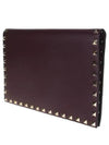 Rockstud Clutch Bag Ruby - VALENTINO - BALAAN 3