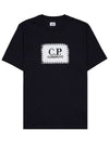 30/1 Jersey Label Style Logo Short Sleeve T-Shirt Black - CP COMPANY - BALAAN 2