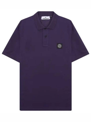 logo patch polo t shirt collar - STONE ISLAND - BALAAN 1