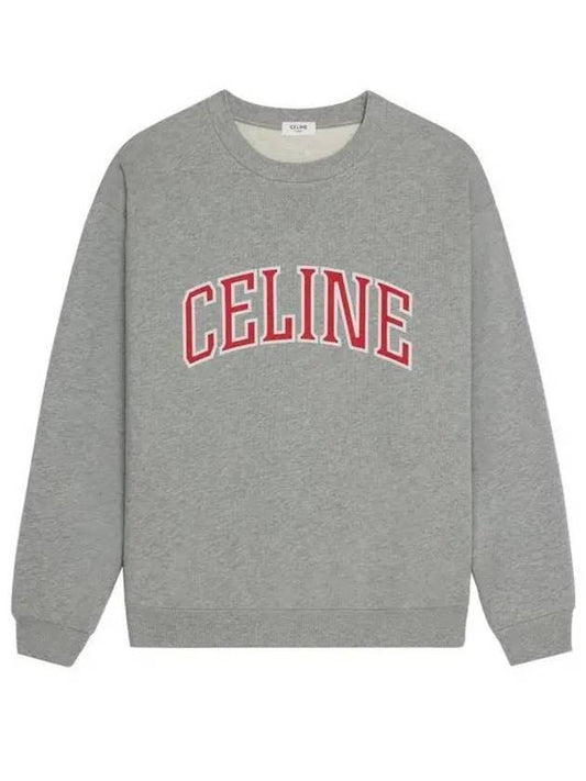 Logo Print Sweatshirt Grey - CELINE - BALAAN 2