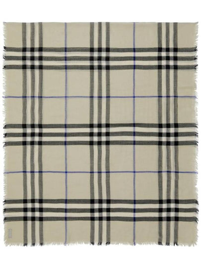 Vintage Check Wool Scarf Beige - BURBERRY - BALAAN 2