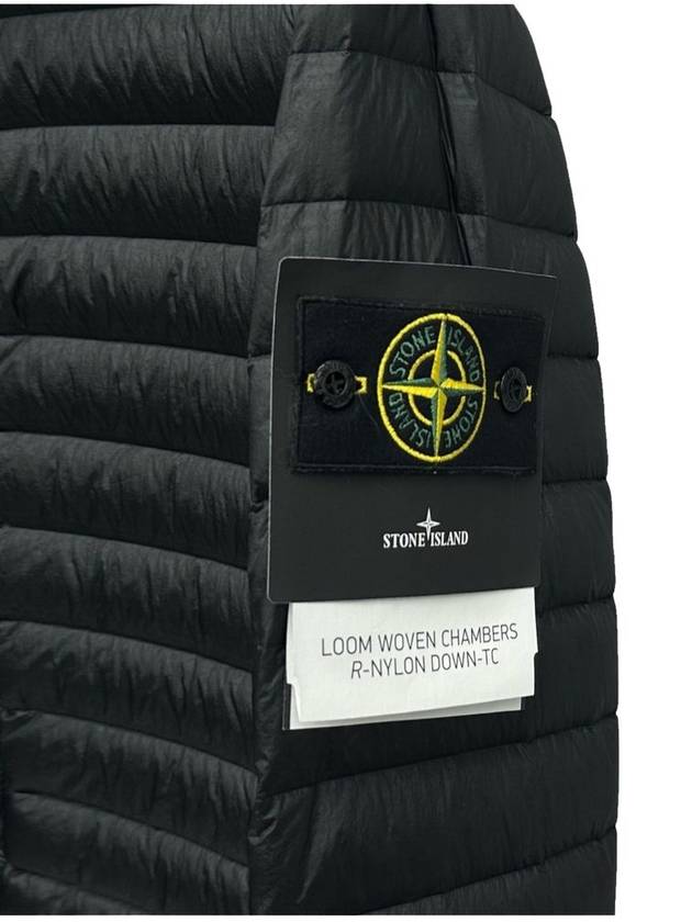 Loom Woven Chambers R-Nylon Down-TC Packable Jacket Black - STONE ISLAND - BALAAN 4