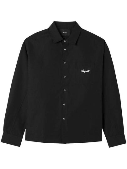 Flow Logo Print Long Sleeve Shirt Black - AXEL ARIGATO - BALAAN 2