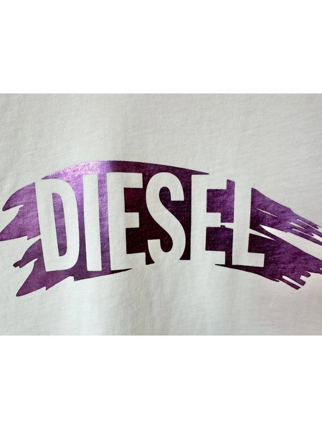 Kids T Shirt J02119 KYAWX K100 White Girls 10Y - DIESEL - BALAAN 2