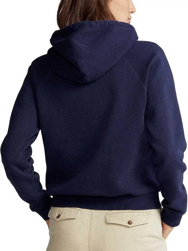 Women's Embroidered Logo Long Sleeve Hoodie Navy - POLO RALPH LAUREN - BALAAN 3