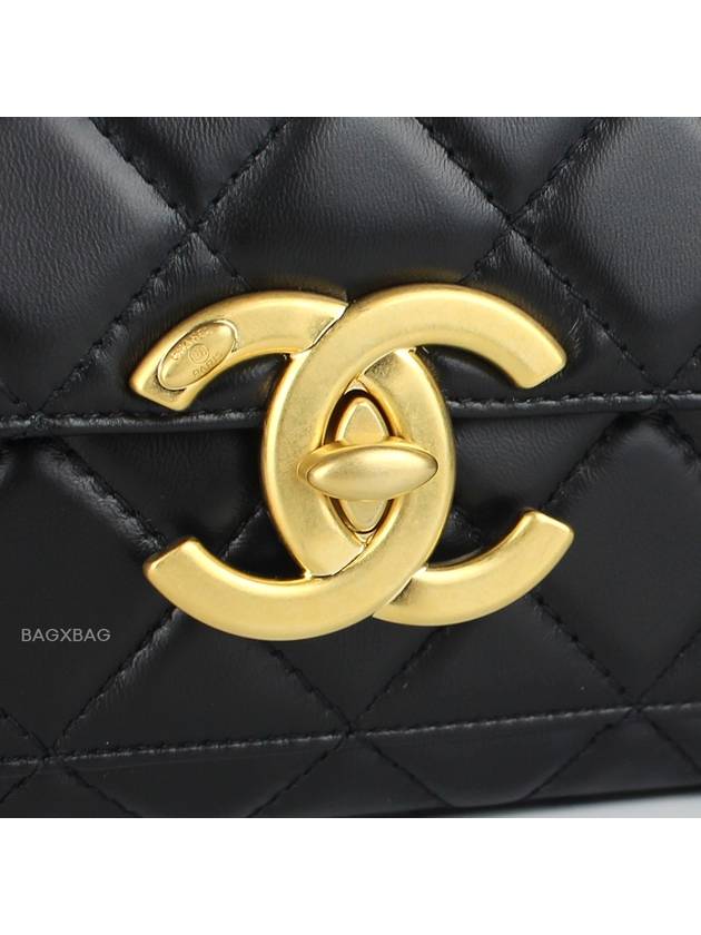 CH Season Pocket Shoulder Bag Black Gold CH42BG055 - CHANEL - BALAAN 5