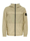 Garment Dyed Crinkle Reps R-Nylon Windbreaker Sand - STONE ISLAND - BALAAN 6