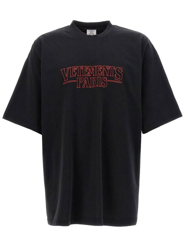 Vetements 'Vetements Paris Logo' T-Shirt - VETEMENTS - BALAAN 1