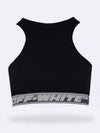 Women's Logo Crop Top Sleeveless Black - OFF WHITE - BALAAN 2