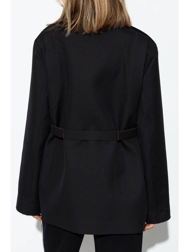 Tory Burch Jacket With Epaulettes, Women's, Black - TORY BURCH - BALAAN 4