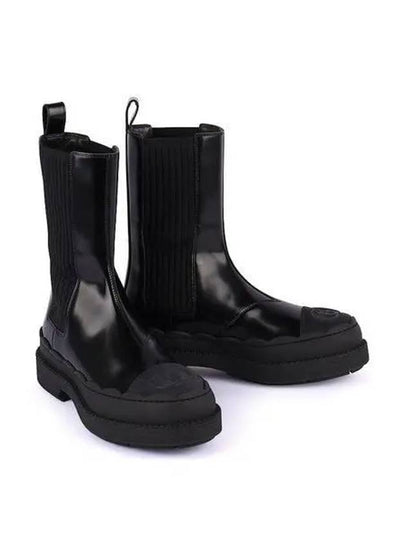 Interlocking G Leather Ankle Boots Black - GUCCI - BALAAN 2