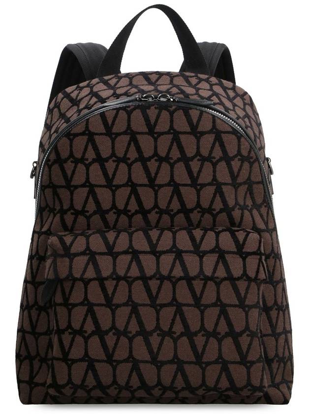 Garavani Toile Iconograph Backpack Brown - VALENTINO - BALAAN 2