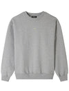 Boxy Micro Logo Sweatshirt Grey - A.P.C. - BALAAN 2