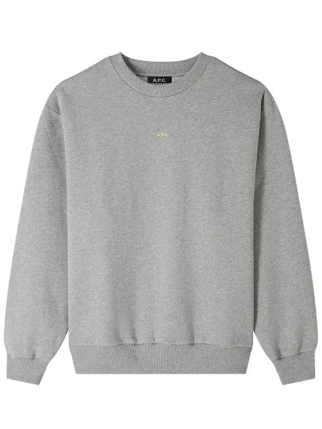 Boxy Micro Logo Sweatshirt Grey - A.P.C. - BALAAN 2