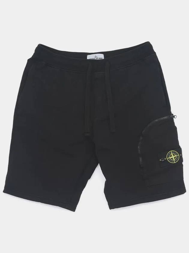 Wapen Logo Cotton Fleece Sweat Shorts Men s K1S156200002 S0123 V0029 - STONE ISLAND - BALAAN 1