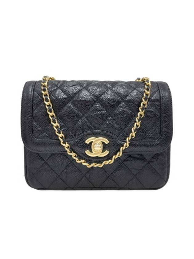 A91057 Soft caviar gold chain mini cross bag - CHANEL - BALAAN 1