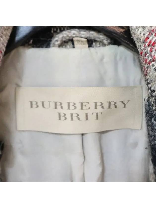 3777272 Brit line 100 wool check coat - BURBERRY - BALAAN 4