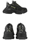 All Over Triple S Low Top Sneakers Black - BALENCIAGA - BALAAN 5