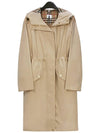 drawstring trench coat beige - BURBERRY - BALAAN.