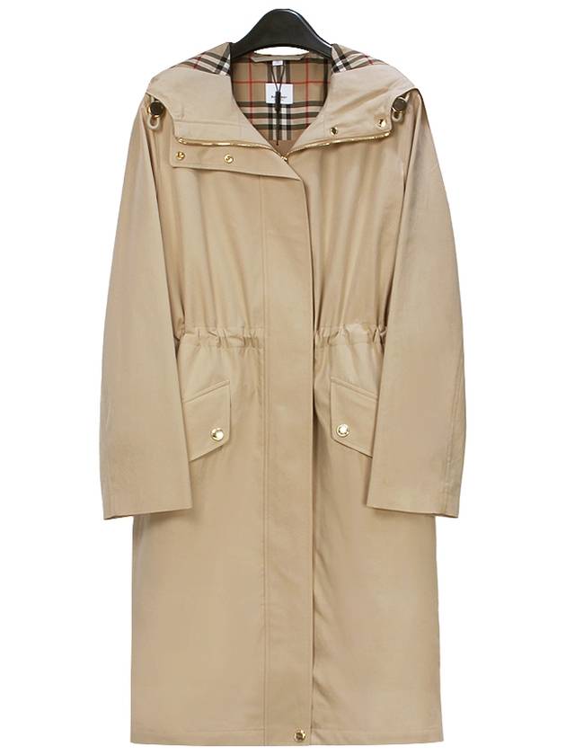 drawstring trench coat beige - BURBERRY - BALAAN.