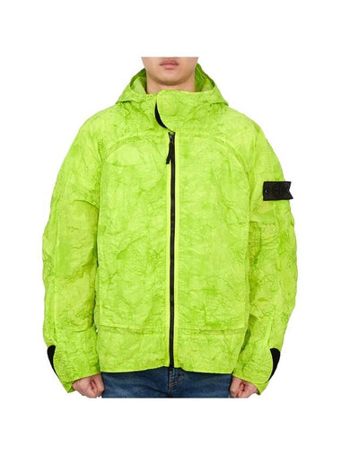 Men's Shadow Project Nylon Metal Waffle Print Hooded Jacket Green - STONE ISLAND - BALAAN 1