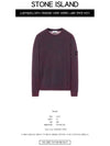 Dust Colour Treatment Crewneck Sweatshirt Purple - STONE ISLAND - BALAAN 3