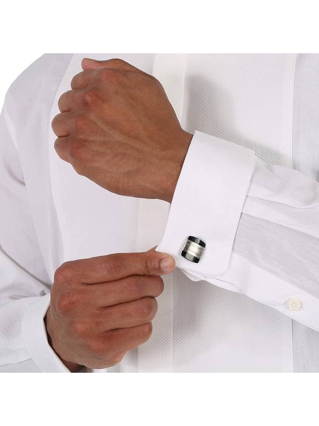 Montblanc Classic Collection Stainless Steel Square and Black Onyx Cufflinks 106624 - MONTBLANC - BALAAN 2