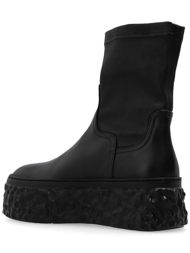 AGL Leather Ankle Boots, Women's, Black - AGL - BALAAN 5