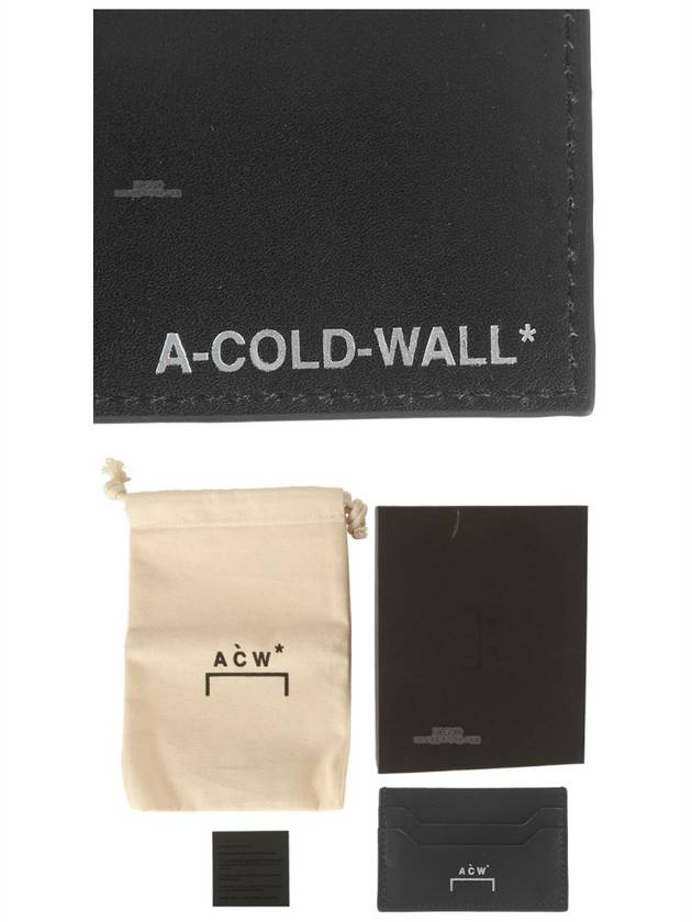20SS ACWUA022WHL BK Logo Leather Card Wallet Black Wallet TJ - A-COLD-WALL - BALAAN 5
