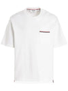 Cotton Oversized Pocket Short Sleeve T-Shirt White - THOM BROWNE - BALAAN 2