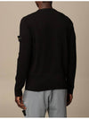 Wappen Patch Crew Neck Knit Top Black - STONE ISLAND - BALAAN 4