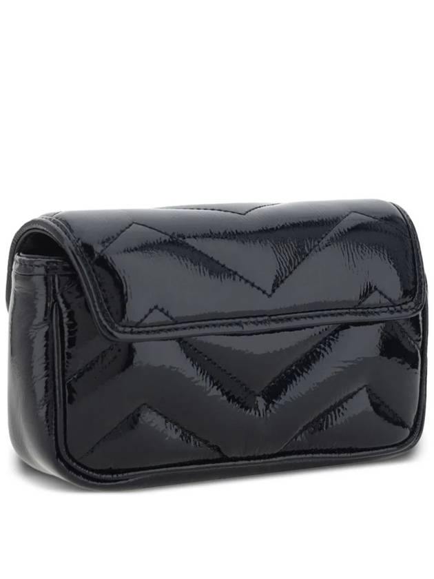 GG Marmont Super Mini Cross Bag Black - GUCCI - BALAAN 3