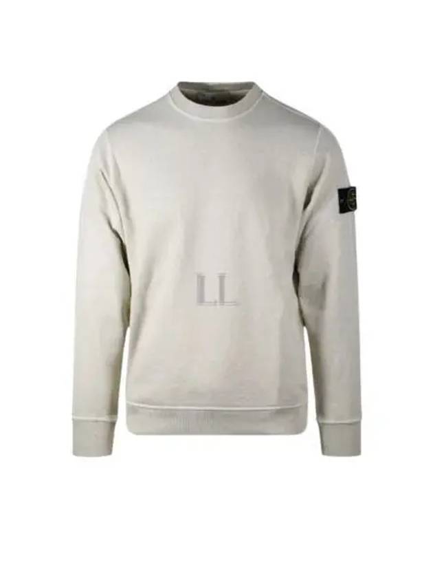 Logo Patch Crew Neck Sweatshirt Pistacchio - STONE ISLAND - BALAAN 2