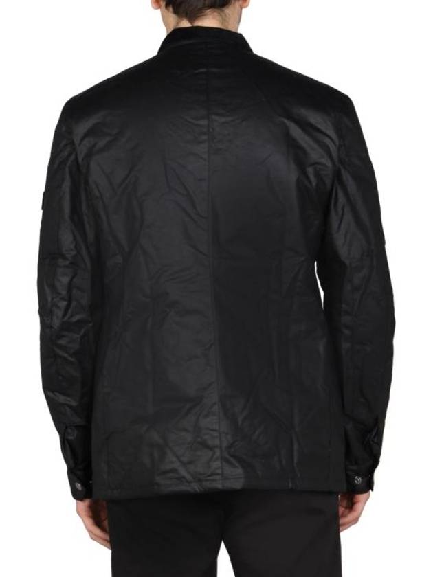 Duke Wax Button Jacket Black - BARBOUR - BALAAN 4