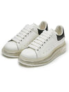 Oversized Clear Sole Low Top Sneakers Black White - ALEXANDER MCQUEEN - BALAAN 2