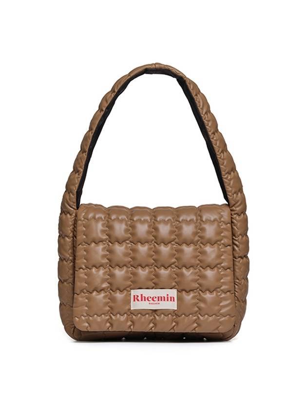 Limin Biscuit Flap Big Shoulder Bag Milk Brown - RHEEMIN - BALAAN 1