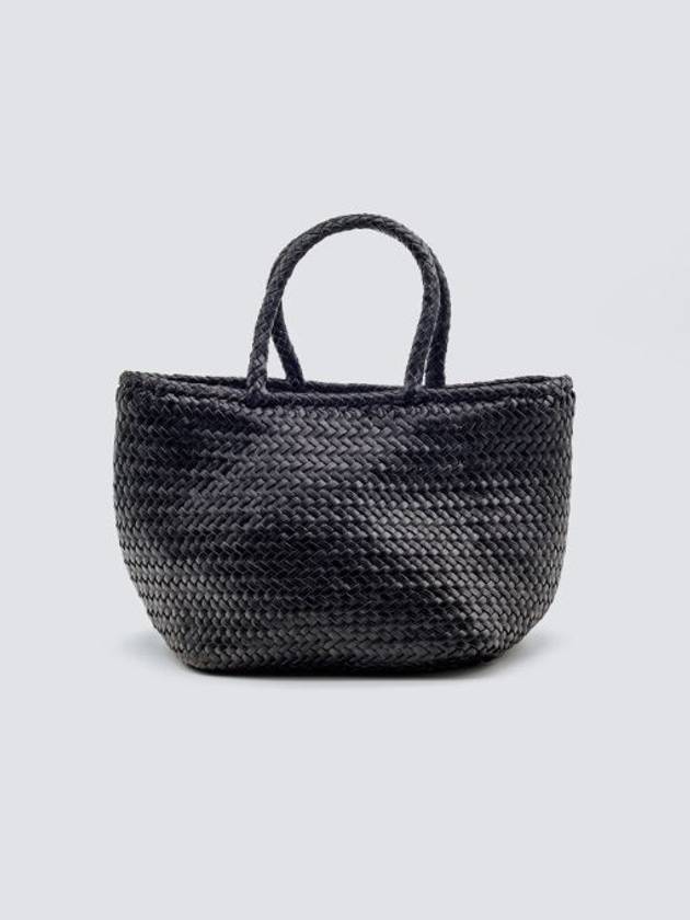 Grace Small Leather Basket Tote Bag Black - DRAGON DIFFUSION - BALAAN 6