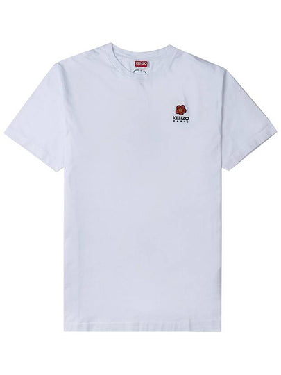 Boke Flower Crest Short Slevee T Shirt White - KENZO - BALAAN 2