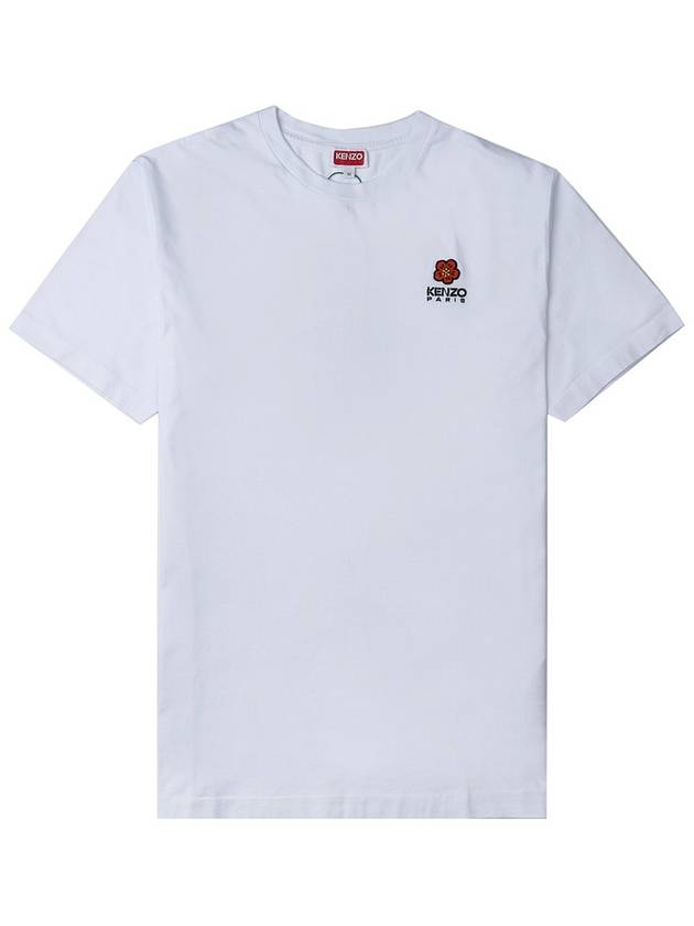 Boke Flower Crest Short Slevee T Shirt White - KENZO - BALAAN 9