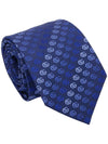 GG Logo Pattern Tie Blue - GUCCI - BALAAN 2